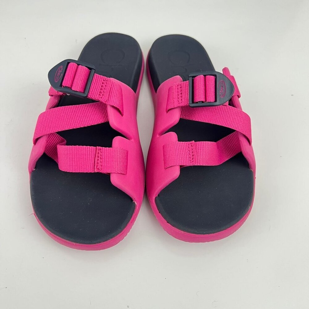 Chaco Chillos Girls Kids Slides JCH180316 Size US 5 Color Magenta - Picture 3 of 5